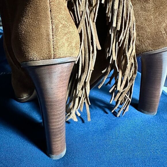 Ralph Lauren 2016 Runway Collection Noette Snuff Calf Suede Fringe Boot 6B NIB - Picture 15 of 16